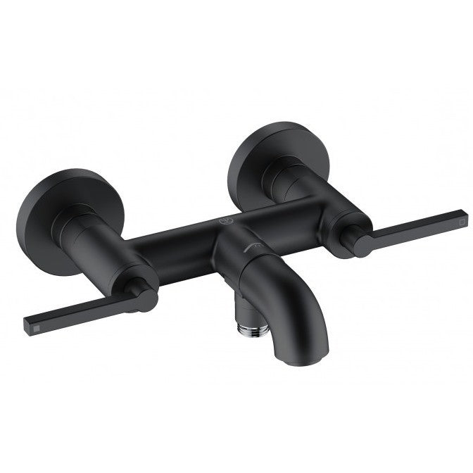 Kludi Nova Fonte Puristic Baterie cada dus dubla comanda, negru mat