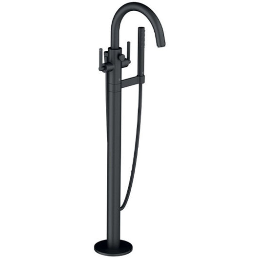 Kludi Nova Fonte Puristic Baterie cada freestanding, negru mat