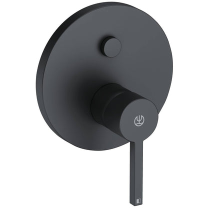 Kludi Nova Fonte Puristic Baterie cada dus monocomanda incastrata, negru mat