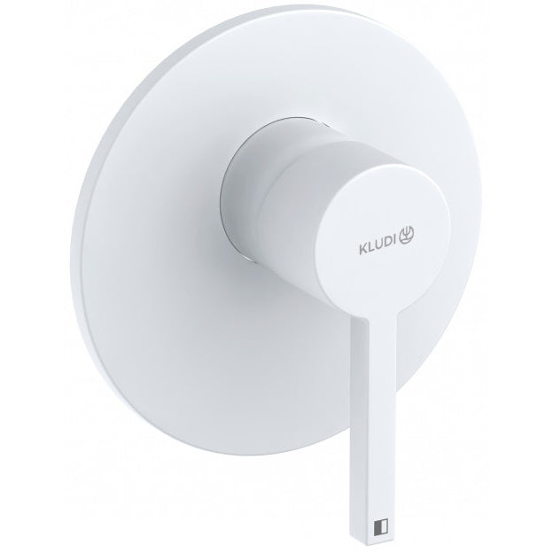 Kludi Nova Fonte Baterie dus monocomanda, alb mat