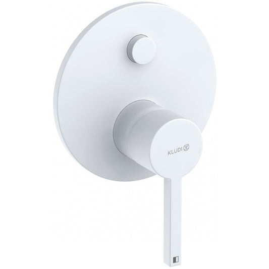 Kludi Nova Fuente Baterie cada dus monocomanda incastrata Ø15 cm, alb mat