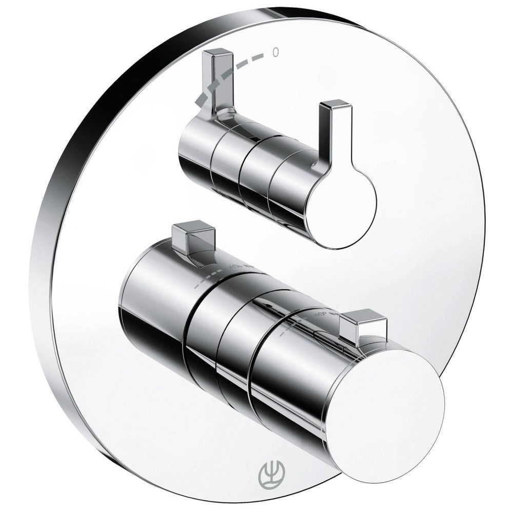 Kludi Nova Fonte Baterie dus monocomanda termostatata, crom