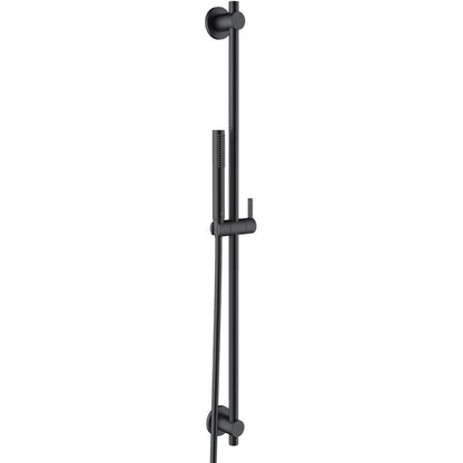 Kludi Nova Fonte Puristic 1S Set dus cu bara 90 cm, negru mat