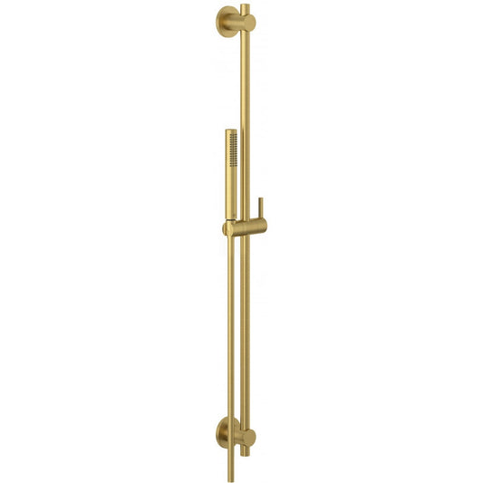 Kludi Nova Fonte Puristic 1S Set dus cu bara 90 cm, auriu periat (brushed gold)