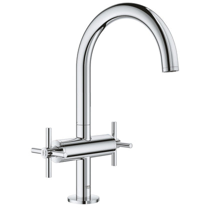 Baterie chiuveta baie Grohe Atrio L, dubla comanda, manere cruce
