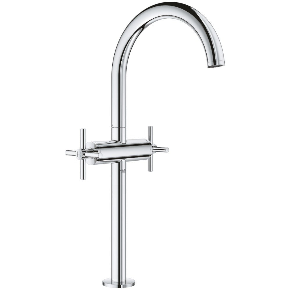 Baterie lavoar pe blat Grohe Atrio XL, dubla comanda, cu ventil click-clack