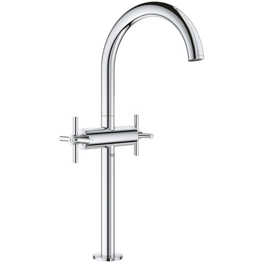 Baterie lavoar pe blat Grohe Atrio XL, dubla comanda, cu ventil click-clack