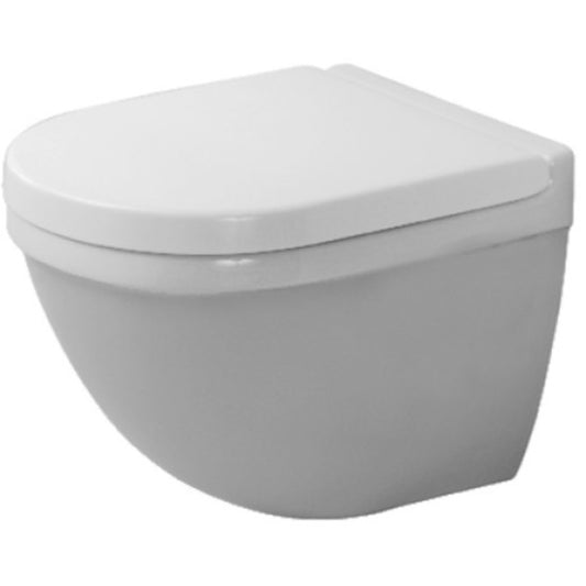 Vas WC suspendat Duravit Starck 3 36x48 cm evacuare orizontala, compact, cu fixare ascunsa