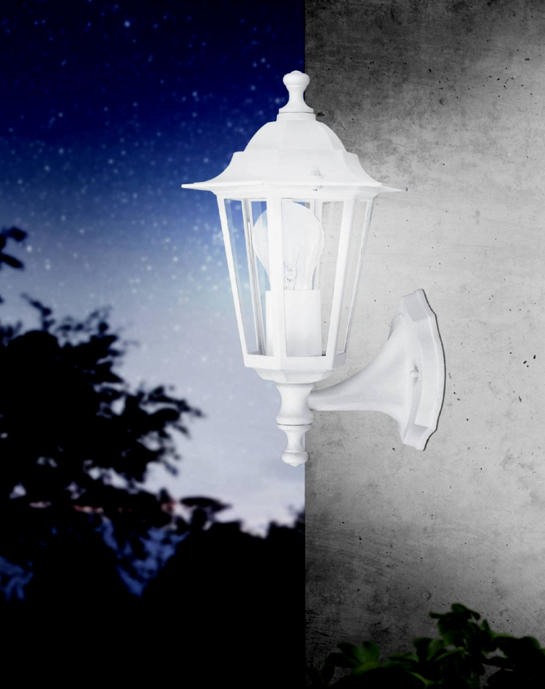 Eglo Laterna 5 Aplica verticala orientata in sus, 1x60W, alb