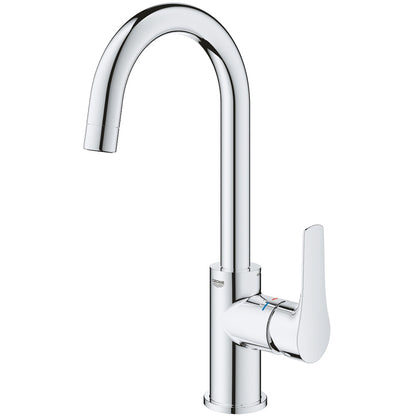 Baterie lavoar Grohe Eurosmart cu ventil pop-up, marime L, crom