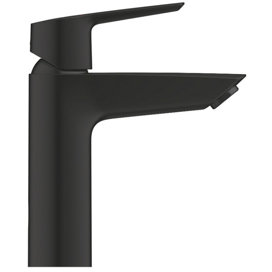 Baterie lavoar neagra mat Grohe Start, cu ventil click-clack, marimea M