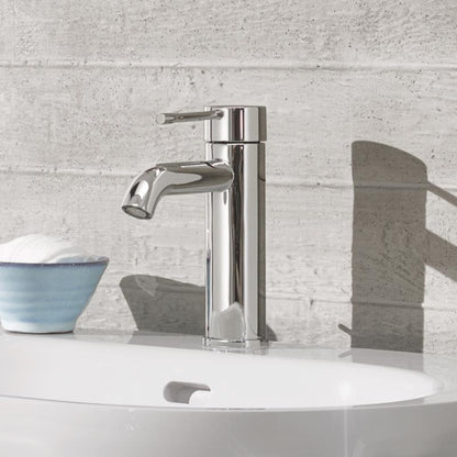 Baterie lavoar Grohe Essence, cu ventil pop-up, marime S, pipa curbata