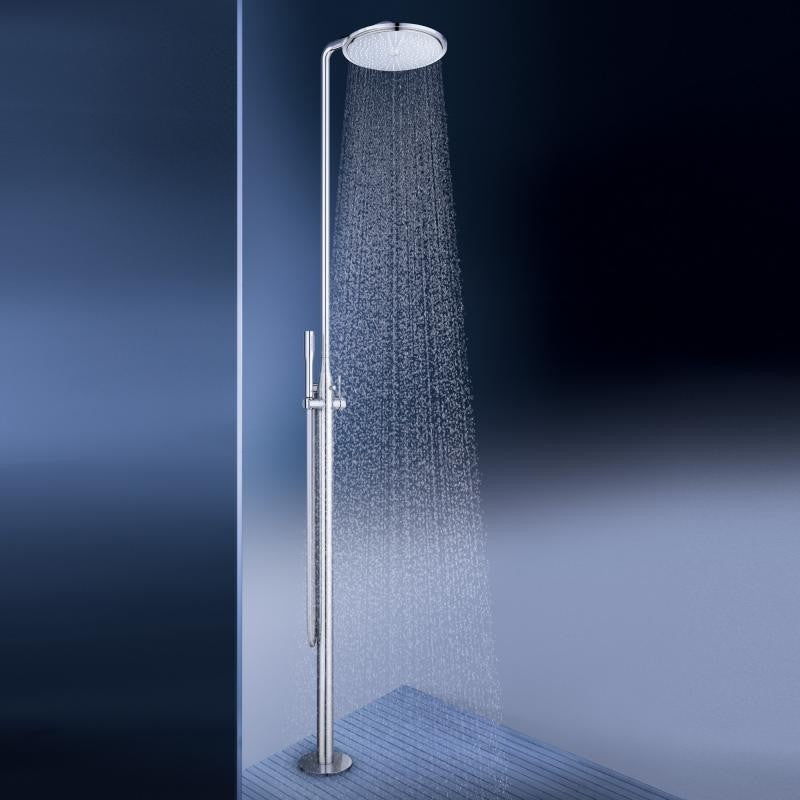 Coloana dus cu baterie fara termostat Grohe Essence, freestanding