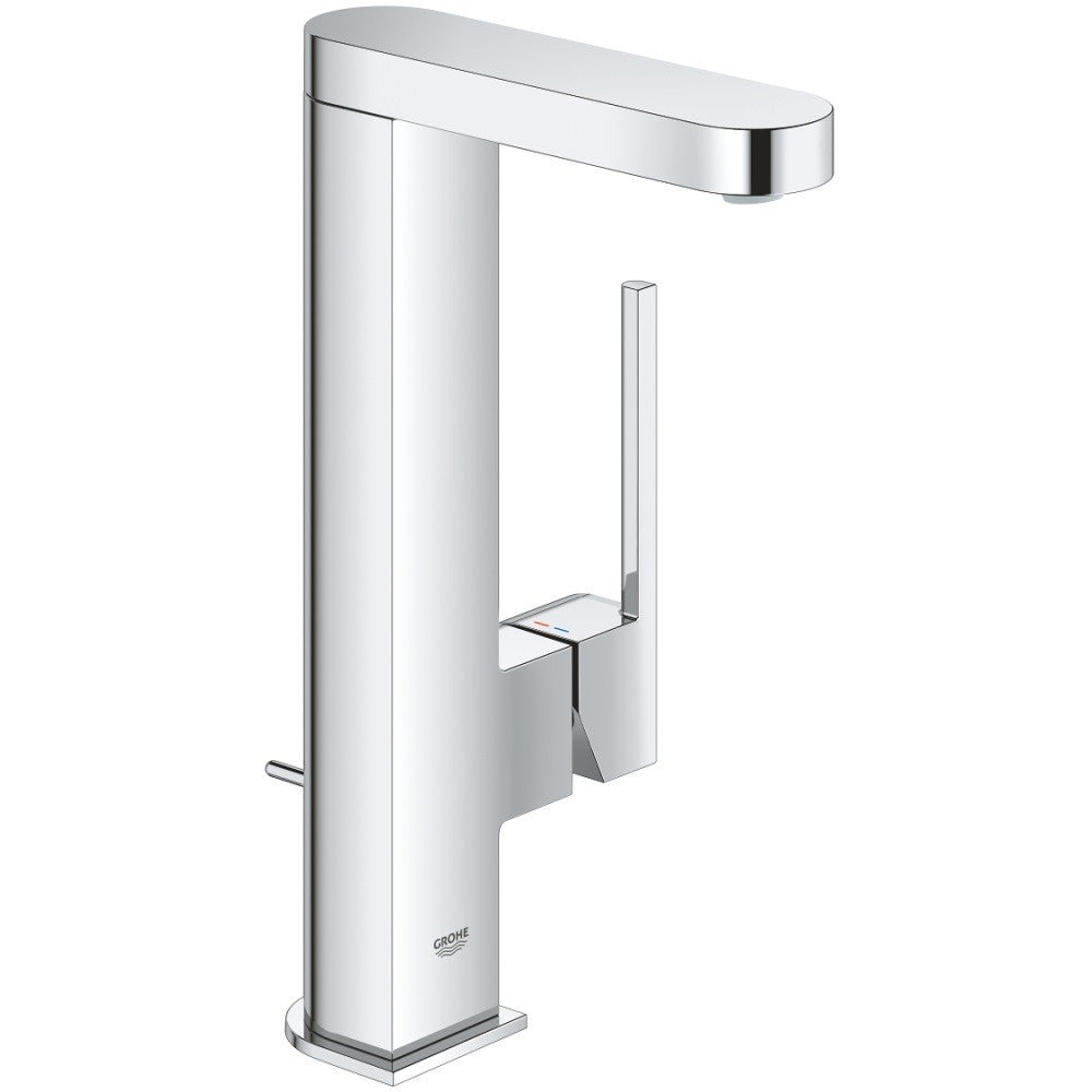 Baterie lavoar pe blat Grohe Plus, cu dus extractibil, ventil pop-up