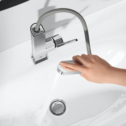 Baterie lavoar inalta Grohe Plus, cu dus extractibil marime L, ventil click-clack