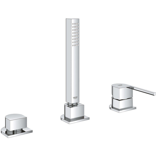 Grohe Plus Baterie cada dus monocomanda cu 3 orificii si set dus, montaj pe cada