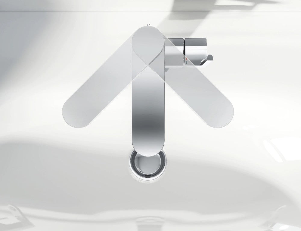 Baterie lavoar pe blat Grohe Plus, pipa pivotanta marime L, ventil click-clack