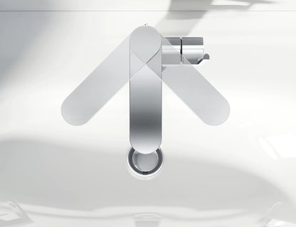 Baterie lavoar pe blat Grohe Plus, pipa pivotanta marime L, ventil click-clack
