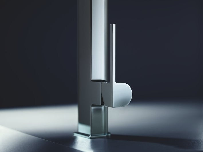 Baterie lavoar pe blat Grohe Plus, pipa pivotanta marime L, ventil click-clack