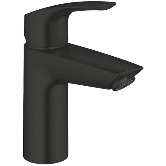 Baterie lavoar Grohe Eurosmart cu ventil click-clack, marime S, negru mat