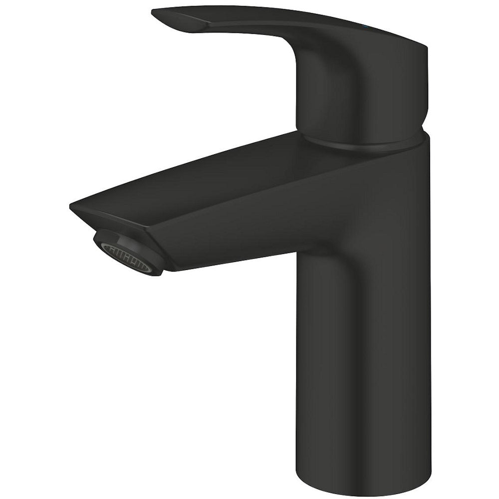 Baterie lavoar Grohe Eurosmart cu ventil click-clack, marime S, negru mat