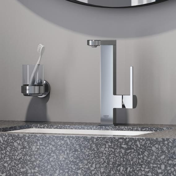 Baterie lavoar Grohe Plus, pipa pivotanta si afisaj LED, ventil click clack