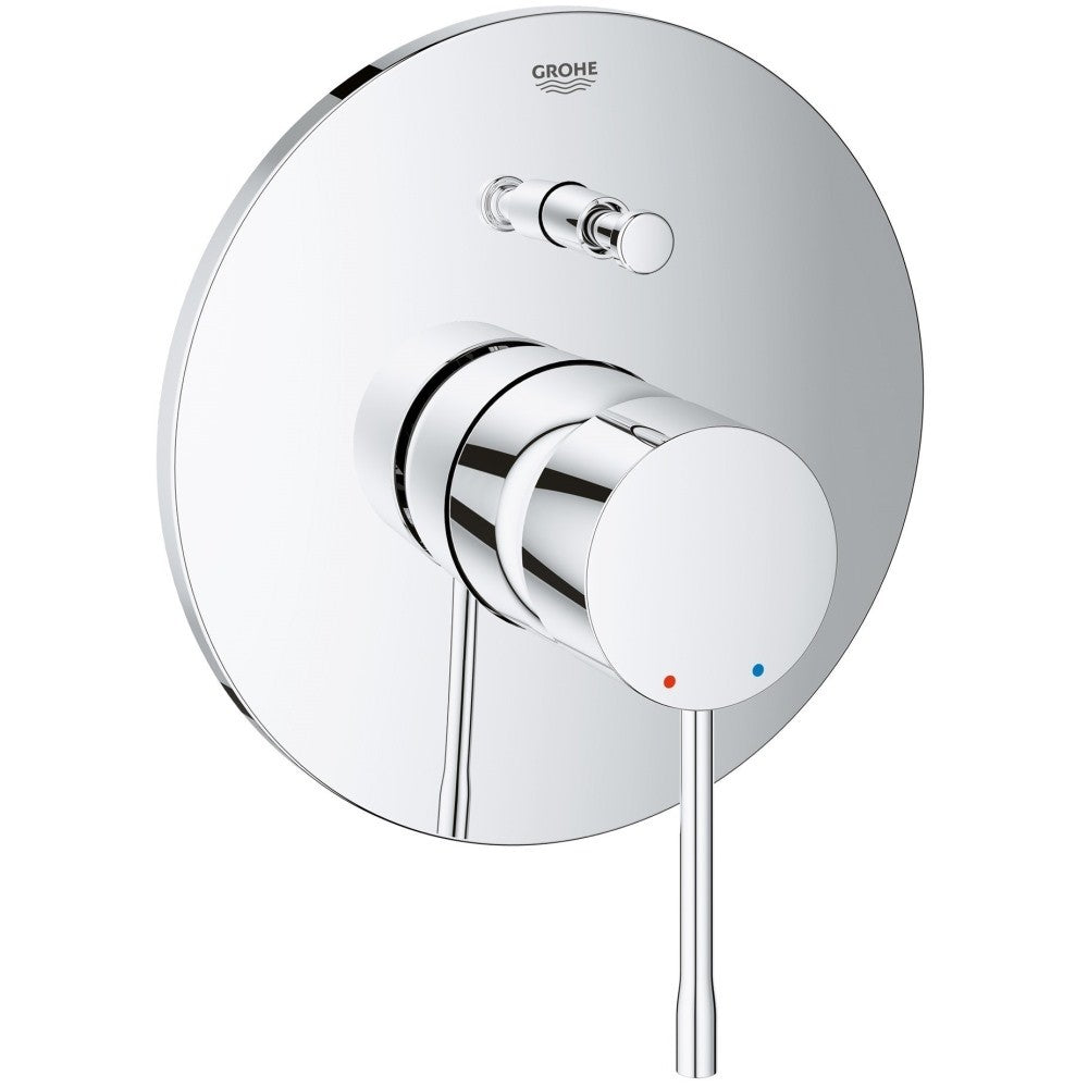 Grohe Essence Baterie cada dus monocomanda incastrata, 2 iesiri, crom