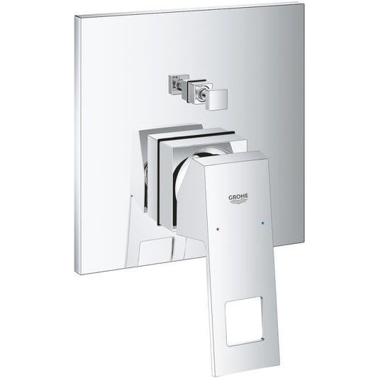 Grohe Eurocube Baterie cada dus incastrata, 2 iesiri, crom