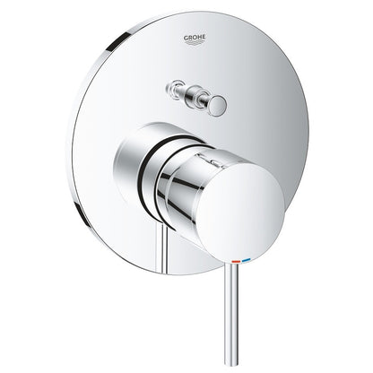 Grohe Atrio Baterie cada dus incastrata, 2 iesiri, crom