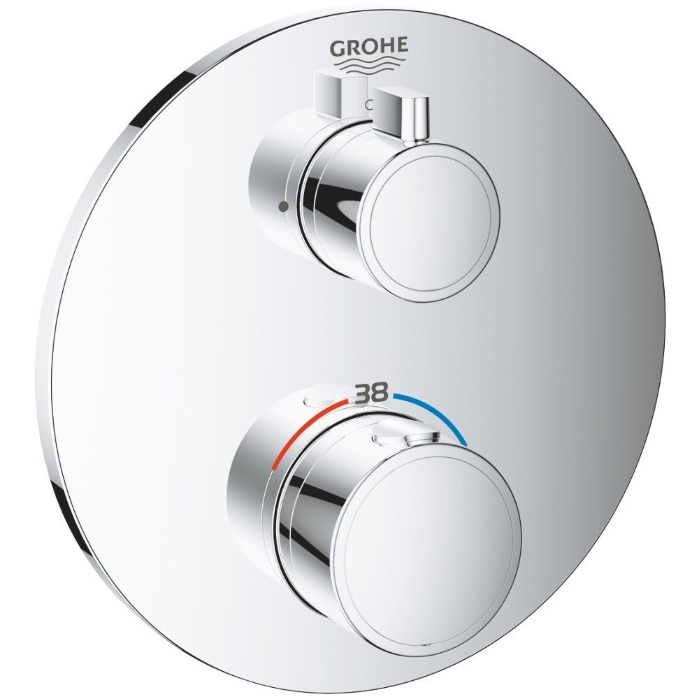 Grohe Grohtherm Baterie dus cu termostat si 1 iesire, rotunda, crom