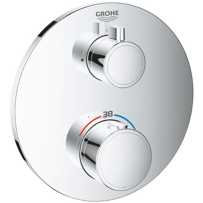 Grohe Grohtherm Baterie dus cu termostat si 1 iesire, rotunda, crom