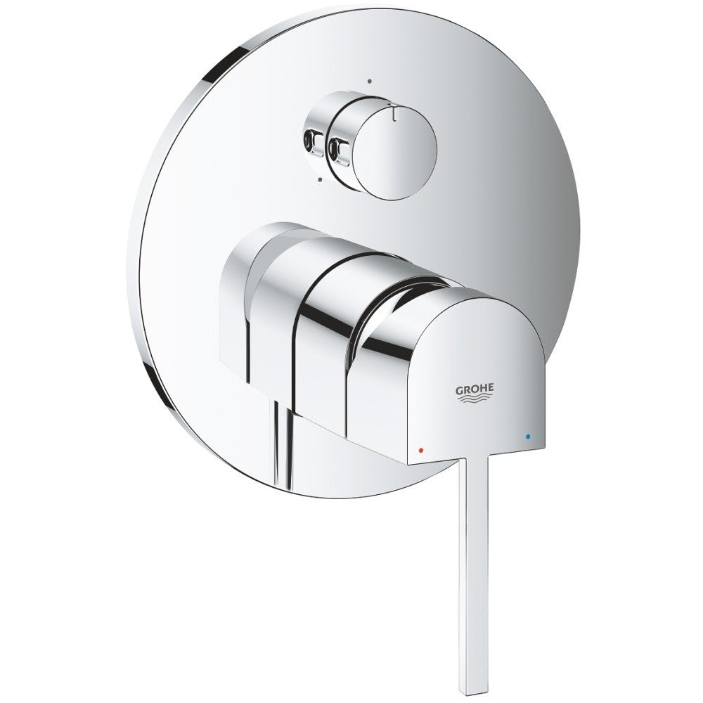 Grohe Plus Baterie cada dus incastrata, 3 iesiri, crom