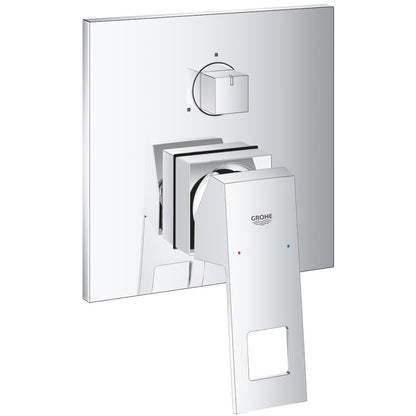 Grohe Eurocube Baterie cada dus incastrata, 3 iesiri, crom