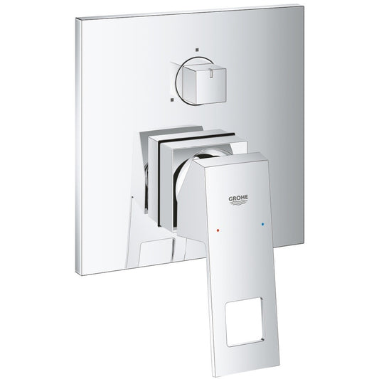 Grohe Eurocube Baterie cada dus incastrata, 3 iesiri, crom