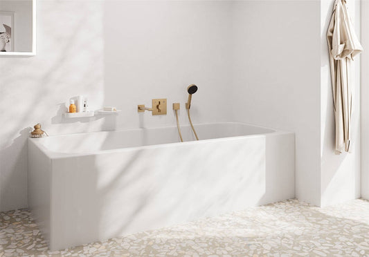 Para dus Hansgrohe Pulsify Select cu 3 functii, bronz periat
