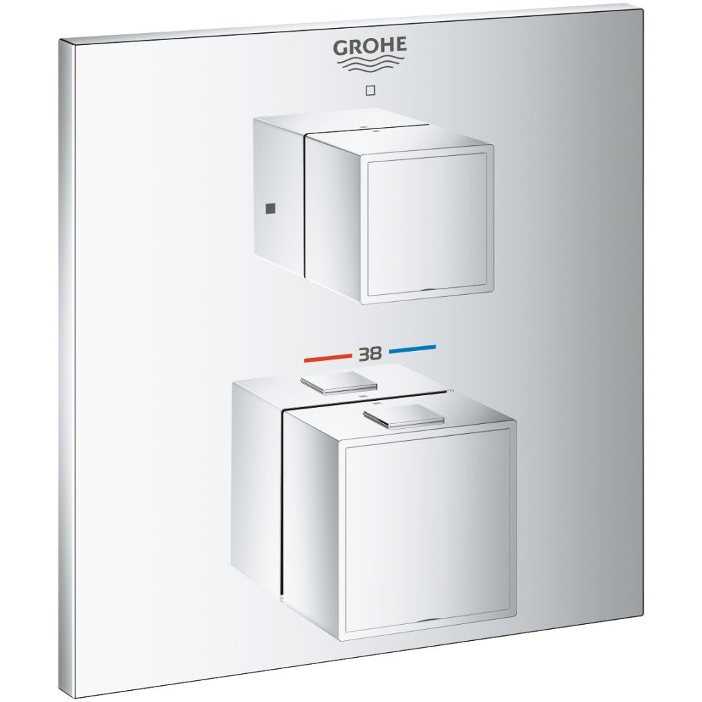 Grohe Grohtherm Cube Baterie dus cu termostat incastrata, 1 iesire, crom