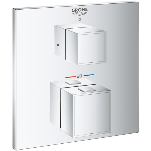 Grohe Grohtherm Cube Baterie dus cu termostat incastrata, 1 iesire, crom