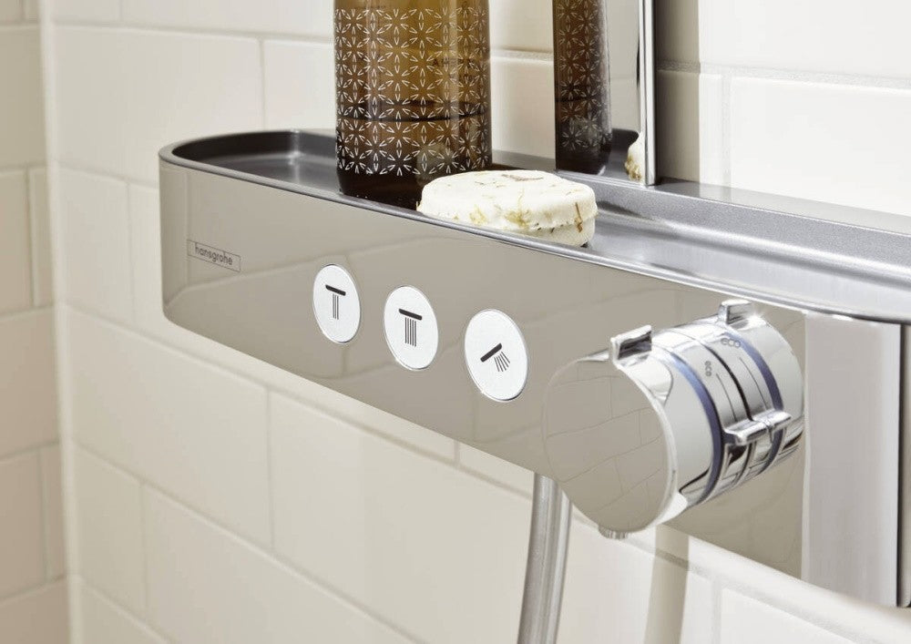 Coloana dus cu baterie si termostat Hansgrohe Pulsify S Showerpipe 260