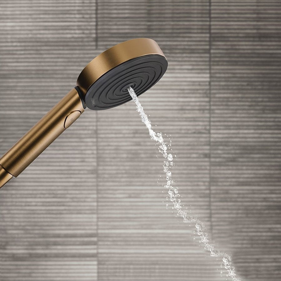 Coloana dus cu baterie si termostat Hansgrohe Pulsify S Showerpipe 260, bronz periat