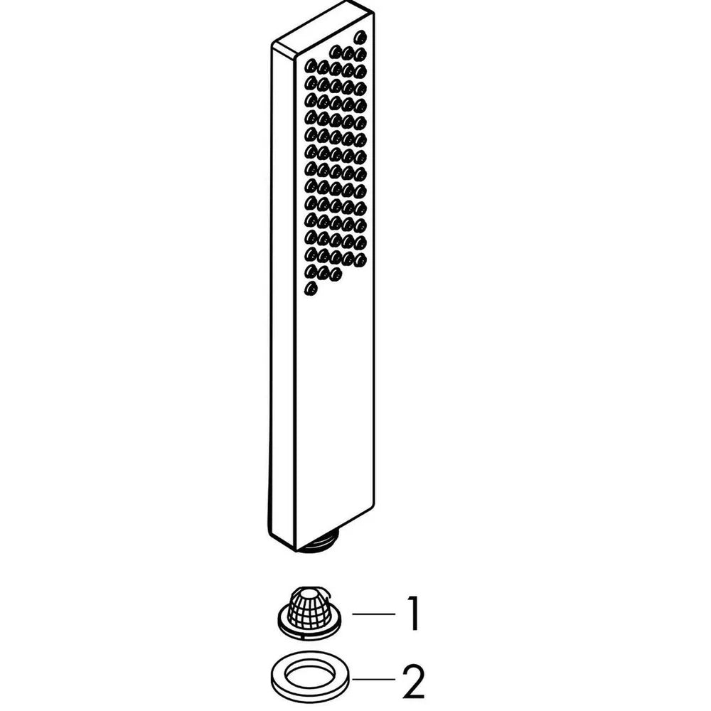 Para dus Hansgrohe Pulsify E 100 cu 1 functie, crom