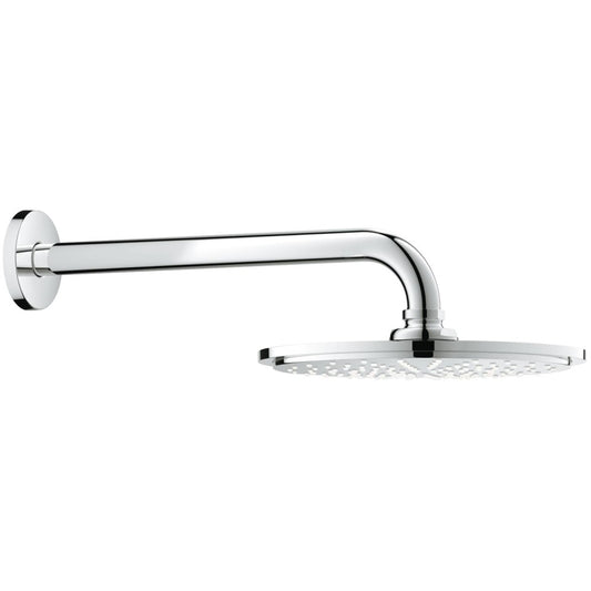Palarie dus fix Grohe Rainshower Cosmopolitan, cu brat, montaj pe perete, Ø21 cm