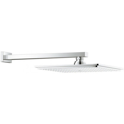Palarie dus fix Grohe Rainshower Allure, cu brat, montaj pe perete, 22x22 cm
