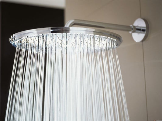 Palarie dus fix Grohe Rainshower Cosmopolitan 310, cu brat 5753600131 cm, montaj pe perete, fara limitator de debit