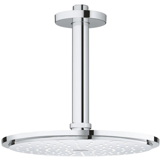 Palarie dus fix Grohe Rainshower Cosmopolitan, cu brat, cu limitator de debit, montaj pe tavan, Ø21 cm