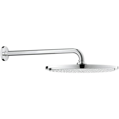 Palarie dus fix Grohe Rainshower Cosmopolitan 310, Ø31 cm cu brat, limitator de debit, montaj pe perete