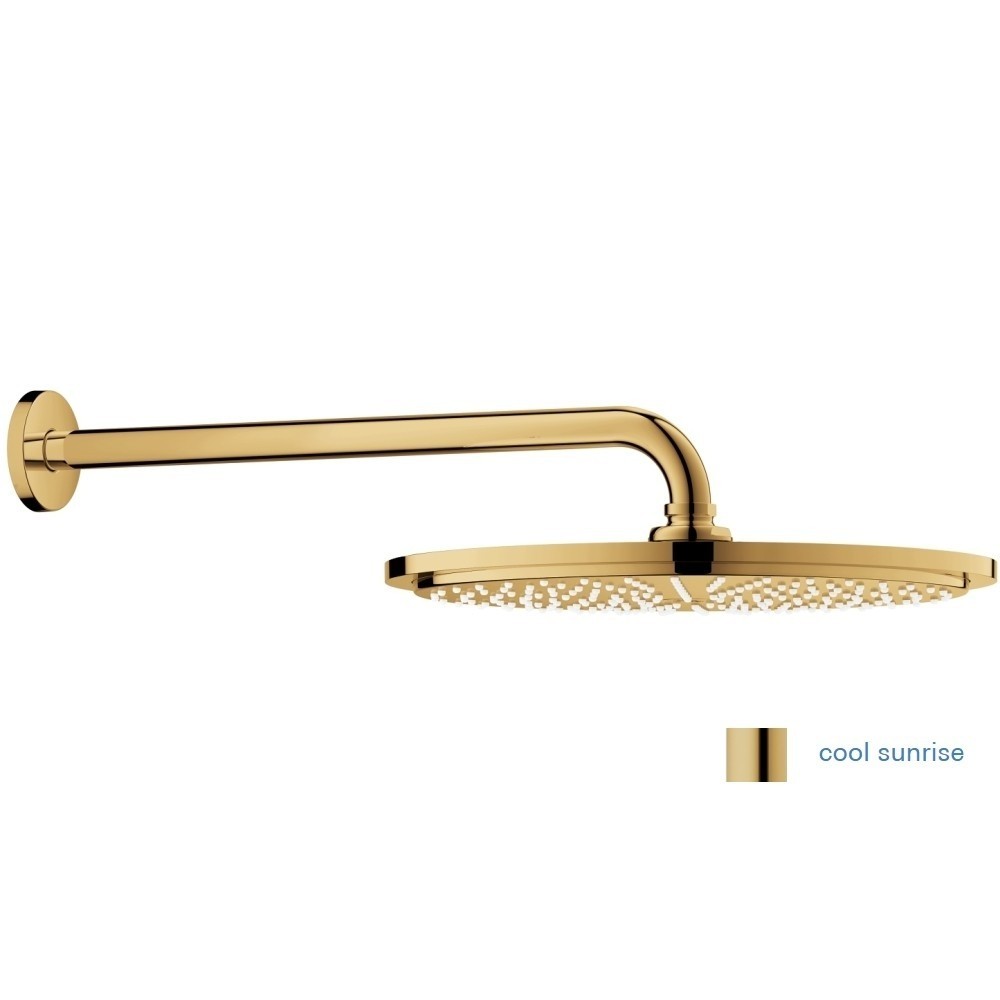 Set promo Sistem dus incastrat fara termostat Grohe Rainshower, auriu