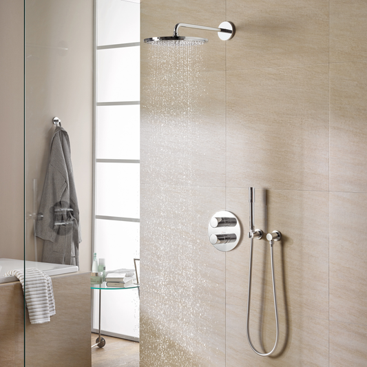 Brat dus fix Grohe Rainshower, crom, proiectie 42 cm