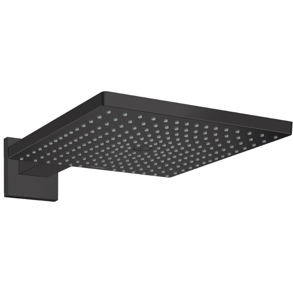 Palarie dus fix Hansgrohe Raindance E 300, cu brat, negru mat