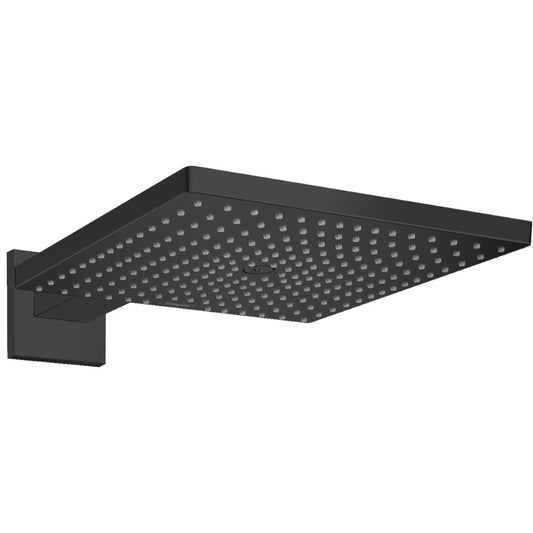 Palarie dus fix Hansgrohe Raindance E 300, cu brat, negru mat