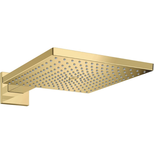 Palarie dus fix Hansgrohe Raindance E 300, cu brat, auriu lucios